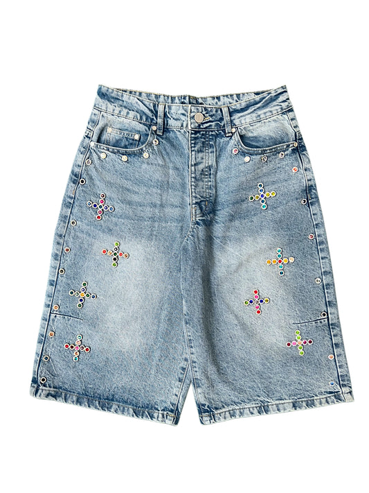 CUSTOM RHINESTONES JORTS